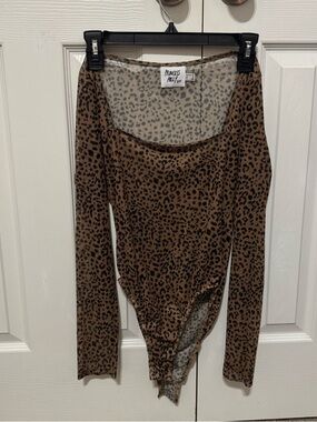 Princess Polly Cheetah mesh bodysuit